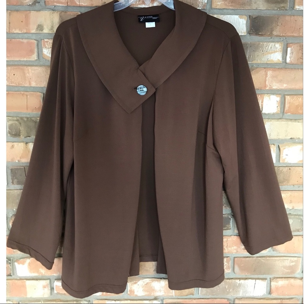 Venezia Woman Brown Cardigan Large